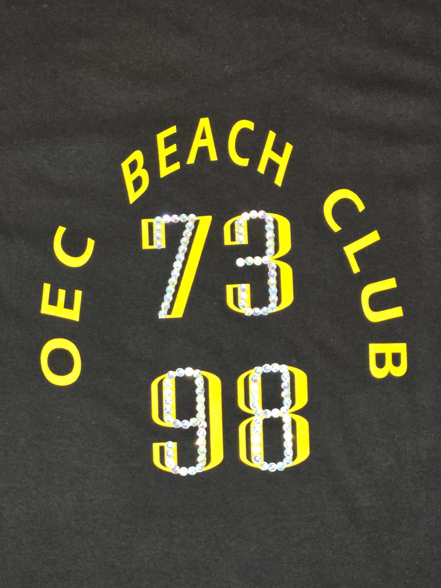 Rhinestone Beach Club T-shirt