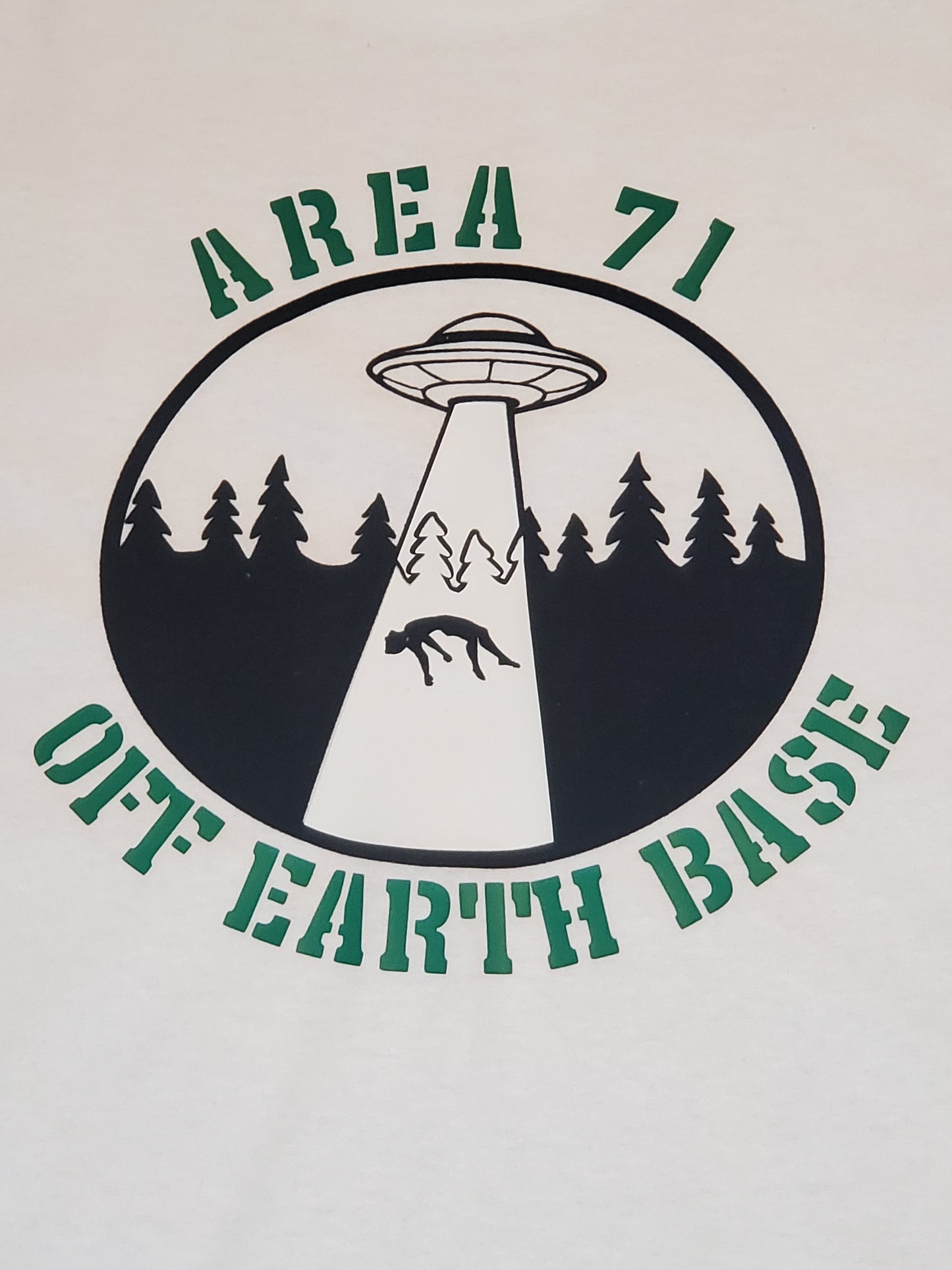 AREA 71 OFF EARTH BASE t-shirt