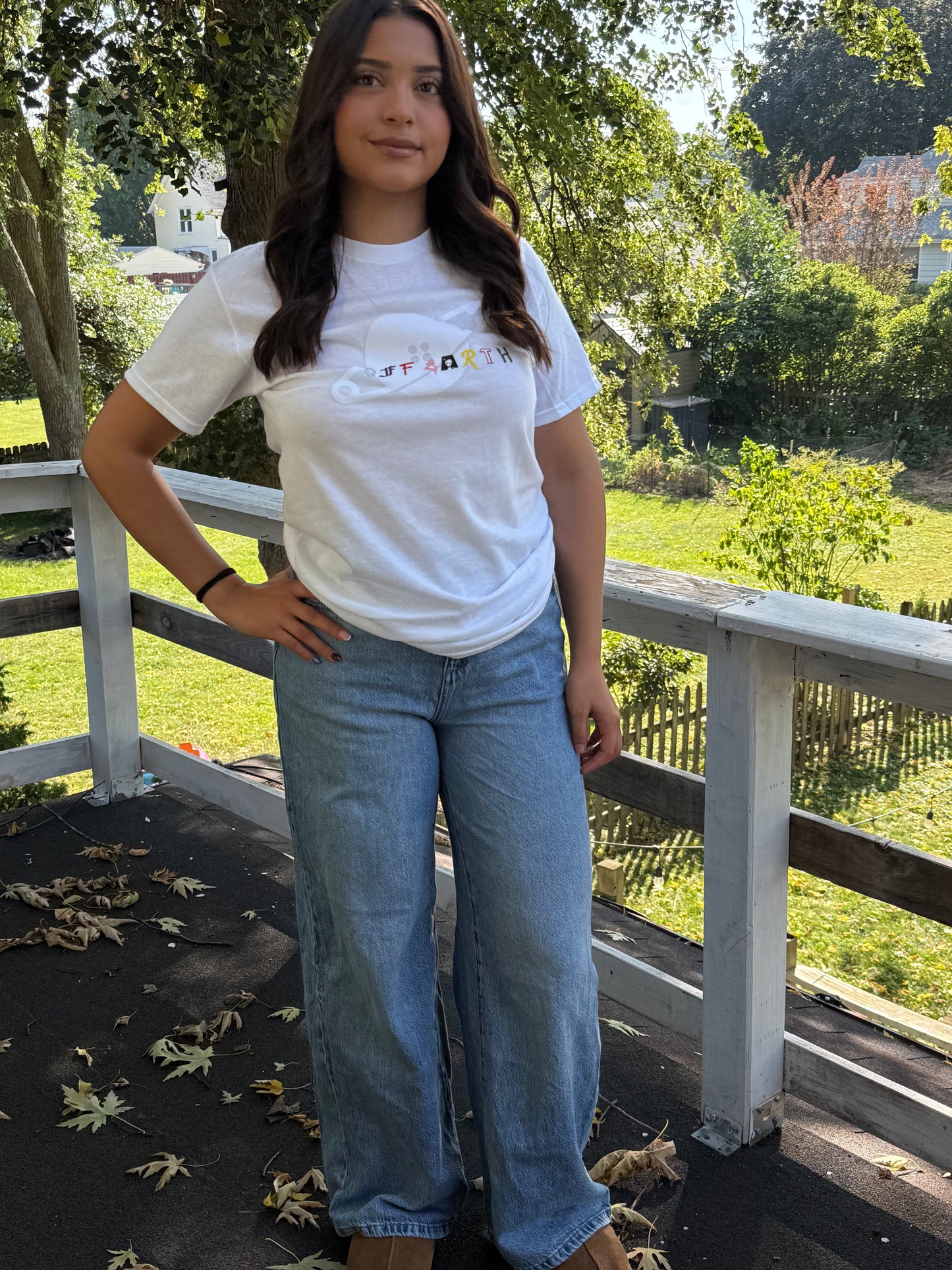 Mixed font tee