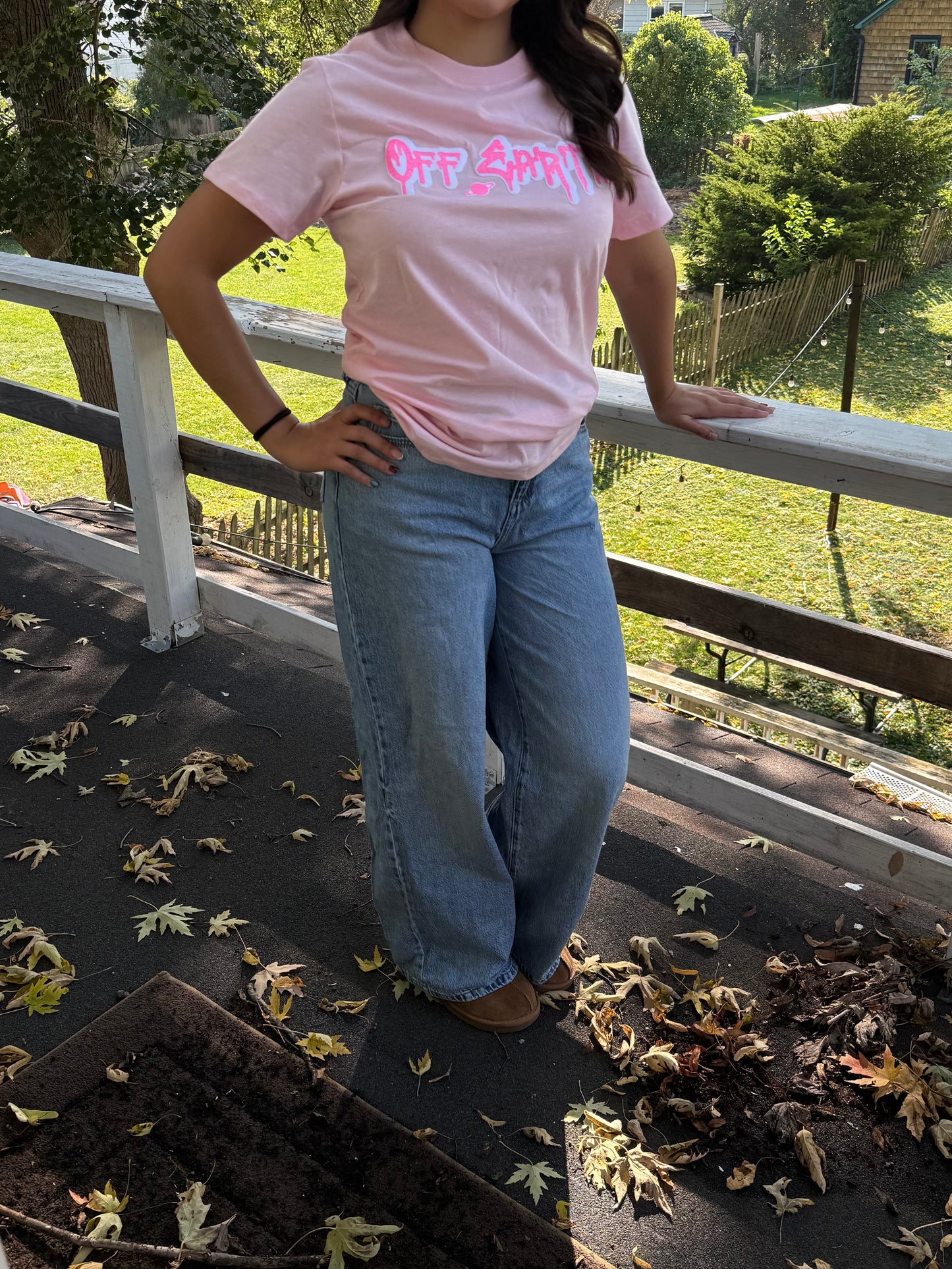 Drip font tee