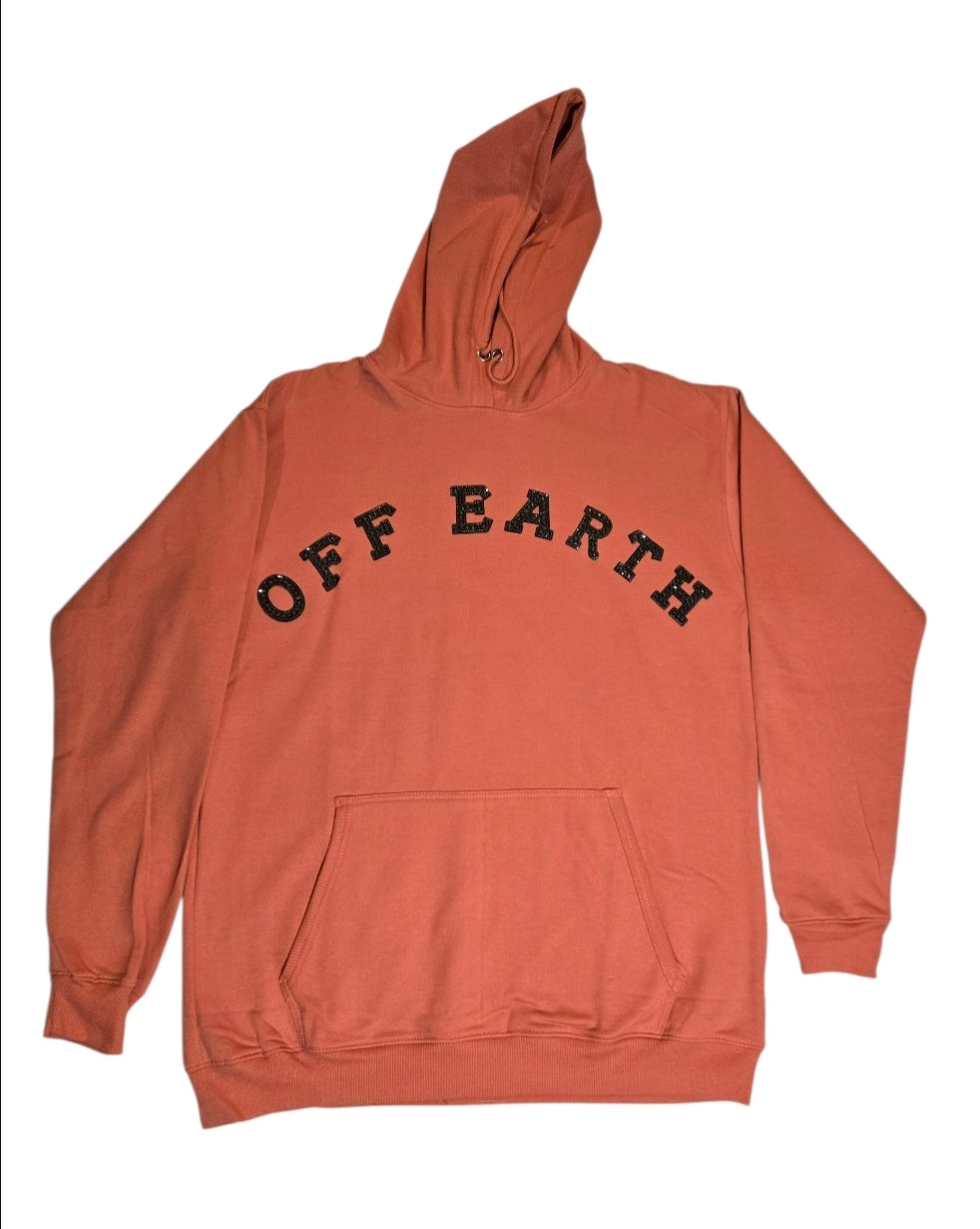 Rhinestone Hoodie (peach)