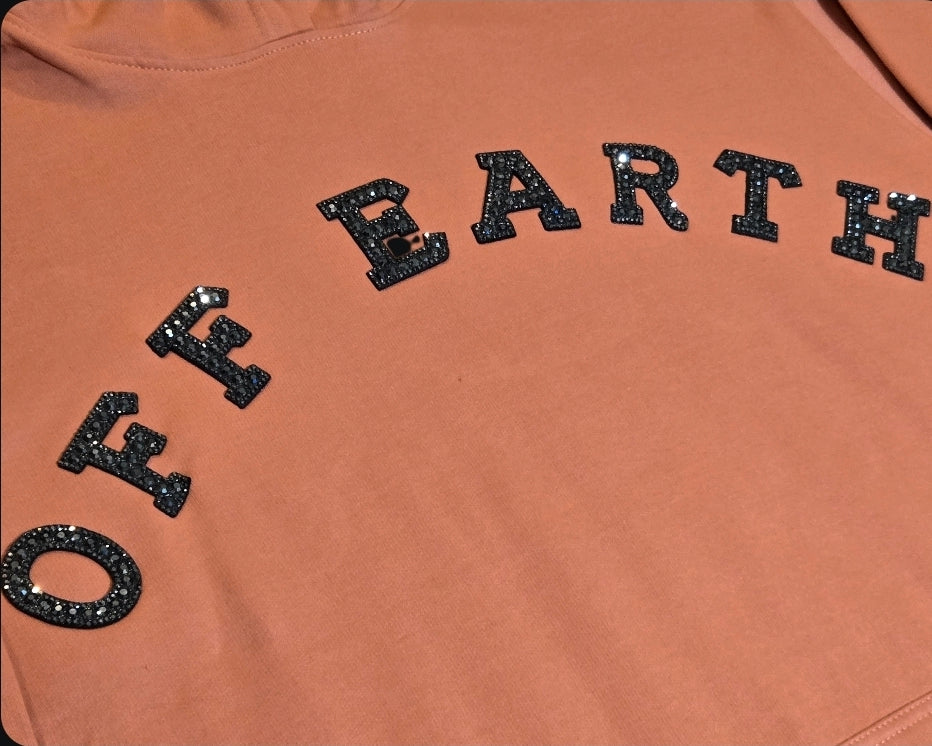 Rhinestone Hoodie (peach)
