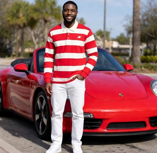 Longsleeve Heavy Polo(Red)