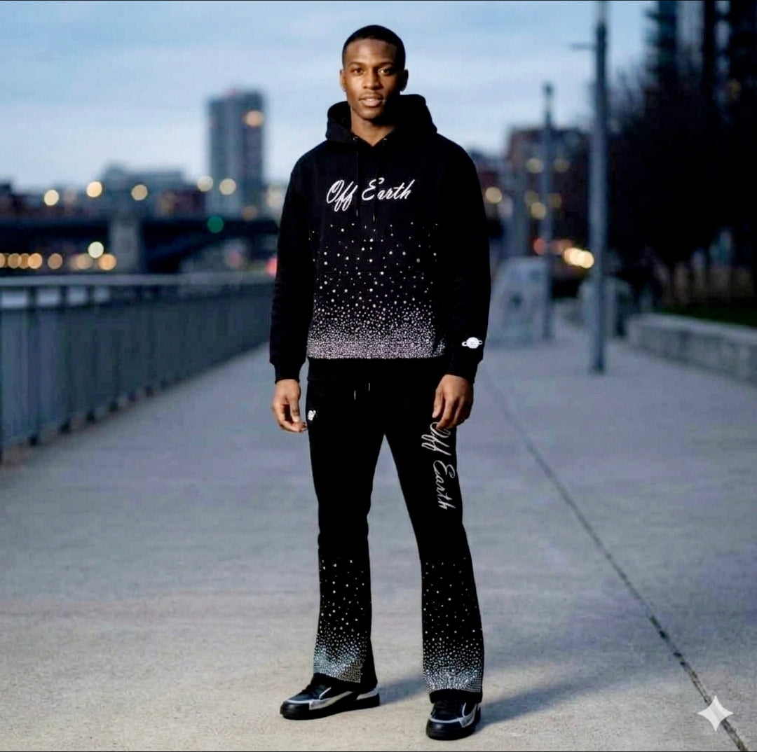 Rhinestone Flare Pants
