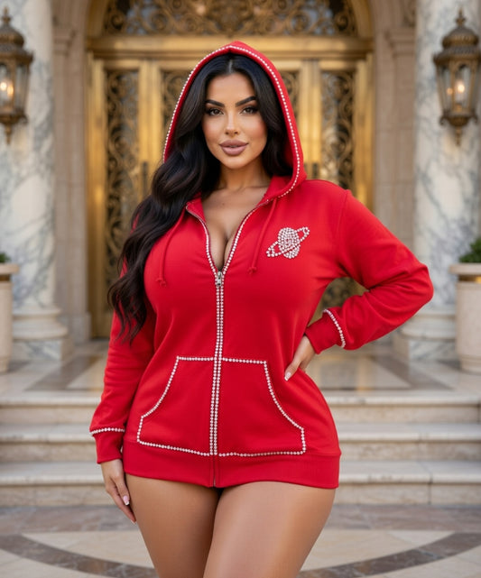 Mother of Pearl hoodie (Red)