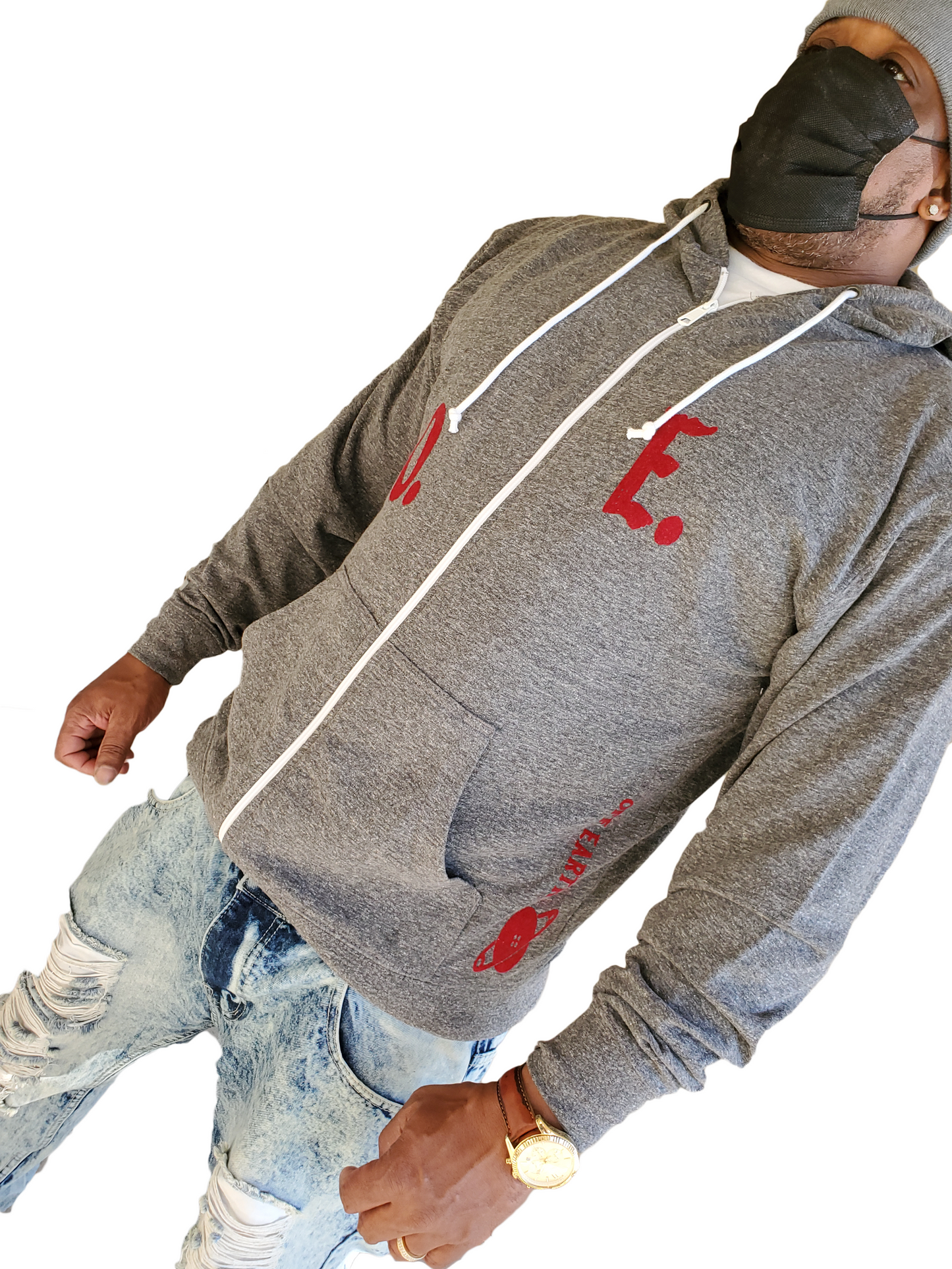 OFF EARTH O.E ZIP HOODIE